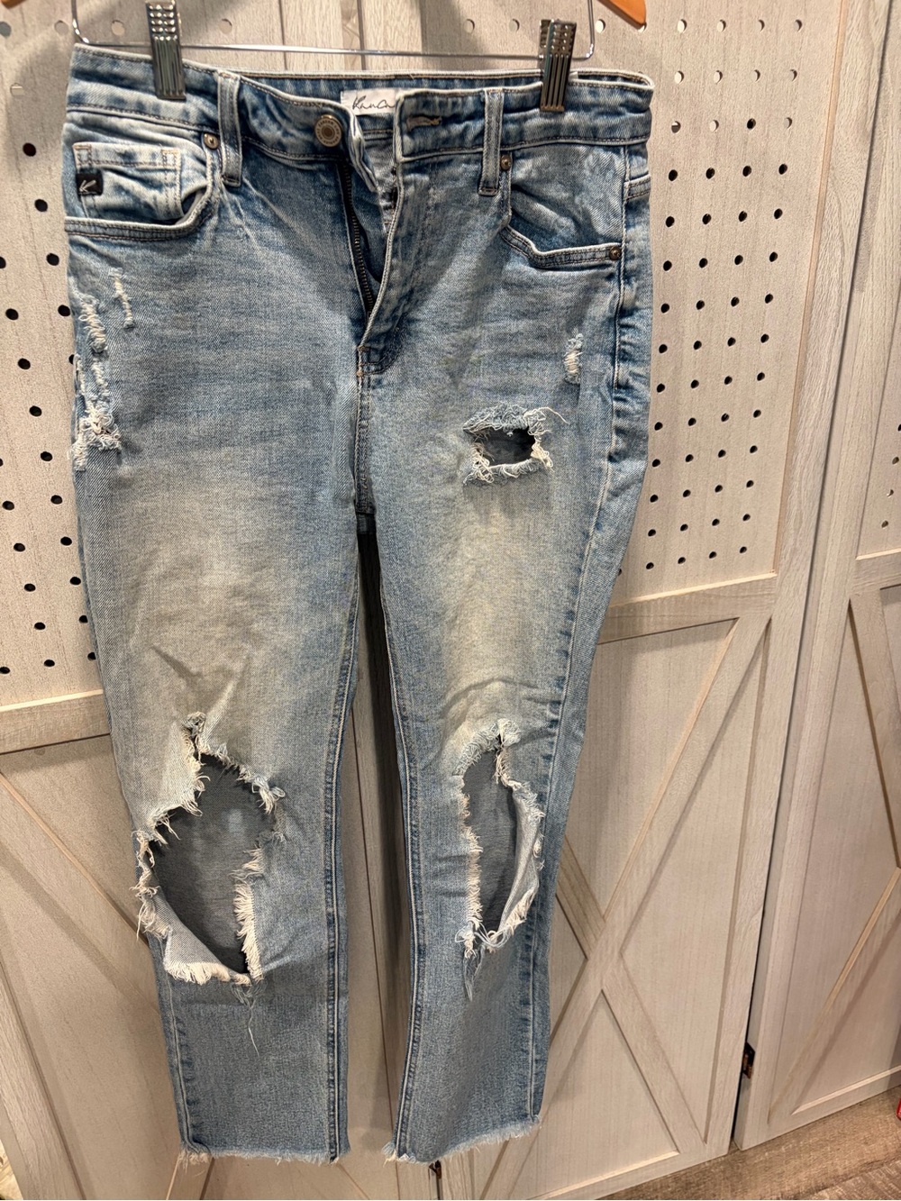 KanCan Light Blue Distressed Boyfriend Jeans